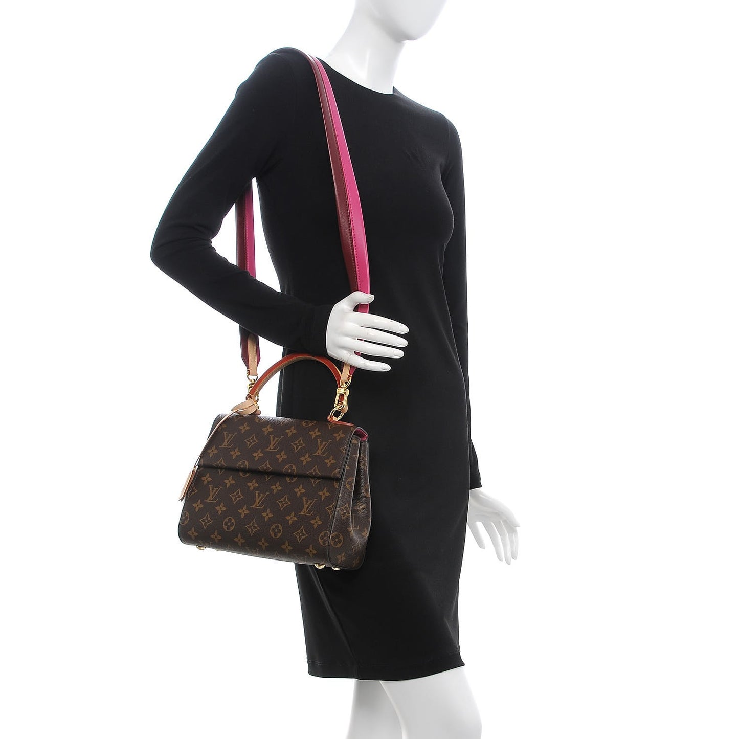 Monogram Cluny BB Bordeaux Fuchsia