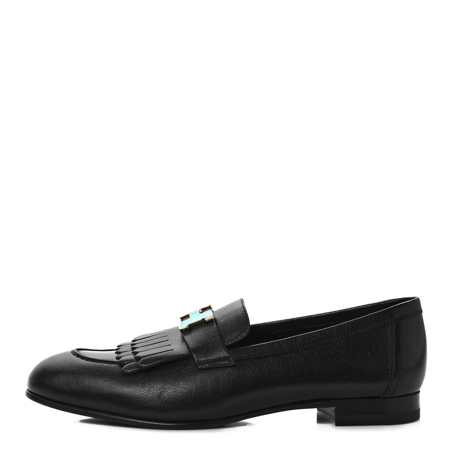 Goatskin Womens Royal Loafers 39 Black