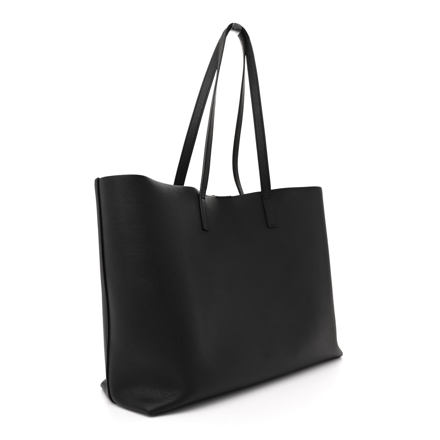 Saint Laurent Calfskin Large Shopping Tote Black 4 of 17