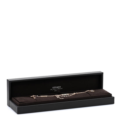 Hermes 18K Rose Gold Diamond Chaos Bracelet XS 4 of 4