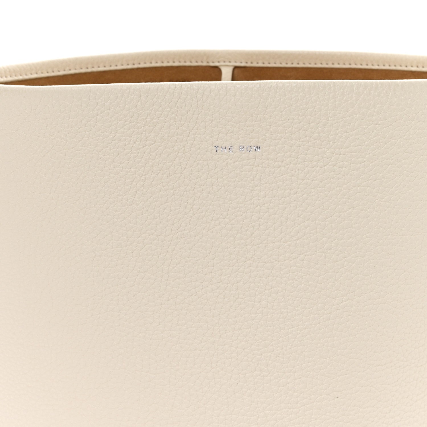 The Row Grained Calfskin Medium N/S Park Tote Ivory 7 of 9