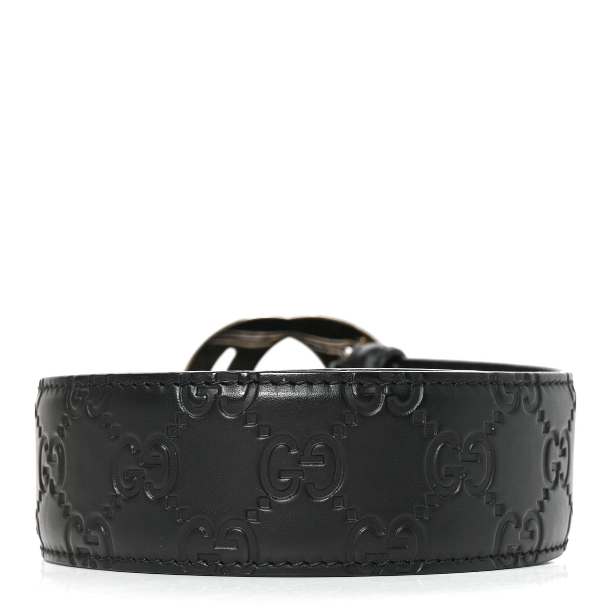 Guccissima Signature Interlocking G 40mm Belt 105 42 Black