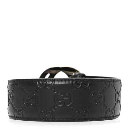 Gucci Guccissima Signature Interlocking G 40mm Belt 105 42 Black 2 of 5