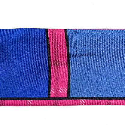 Hermes Silk Camails Twilly Scarf Rouge Violet Marine 6 of 6