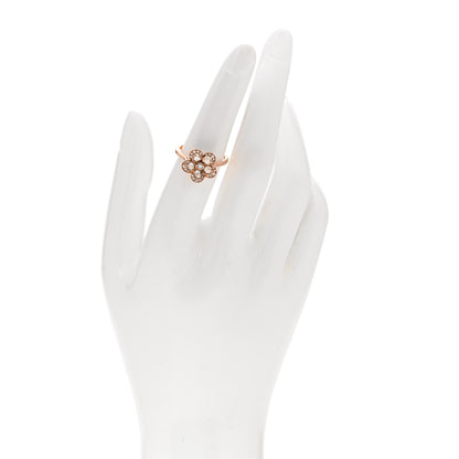 Tiffany 18K Rose Gold Diamond Enchant Flower Ring 52 6 2 of 4
