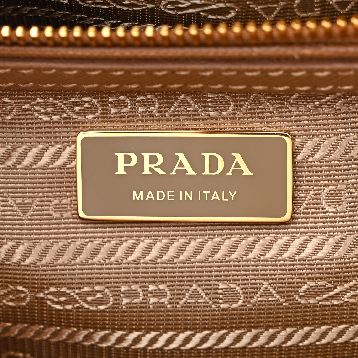Prada Saffiano Small Galleria Double Zip Tote Caramel 8 of 14