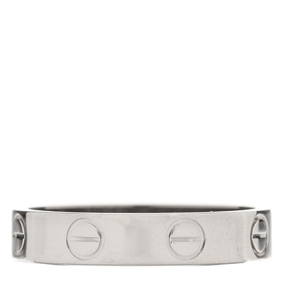 Cartier 18K White Gold 3.5mm LOVE Wedding Band Ring 50 5.25 3 of 5
