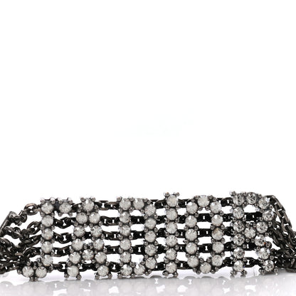 Christian Dior Crystal J'Adior Dangle Chain Earrings Silver 4 of 4