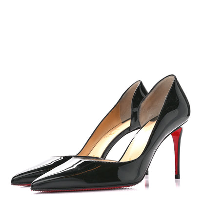 Christian Louboutin Patent Iriza 85 Pumps 38 Black 3 of 9