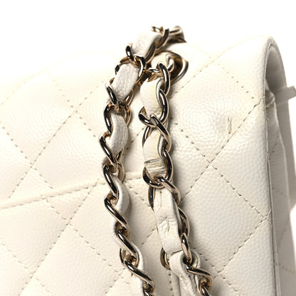 Chanel Caviar Quilted Small Double Flap White 12 of 23