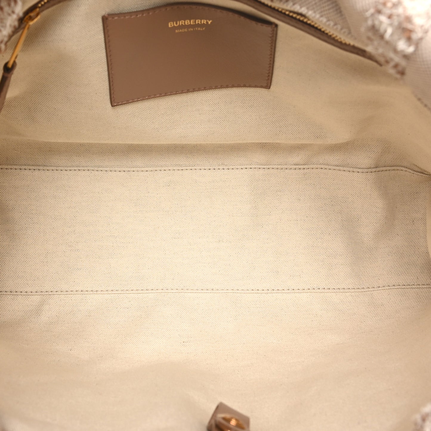 Cotton Needle Punch Medium Shopper Tote  Natural