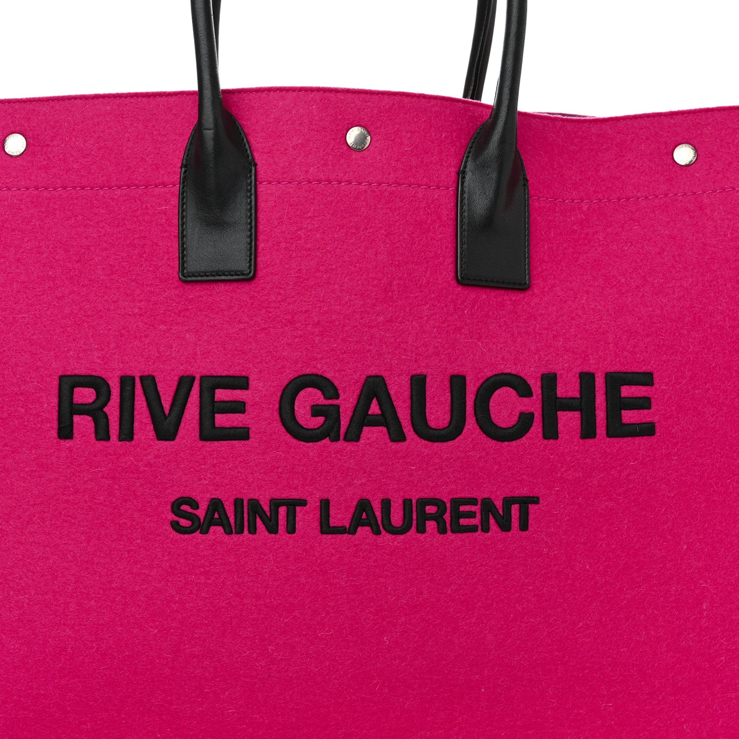 Wool Rive Gauche Tote Fuchsia