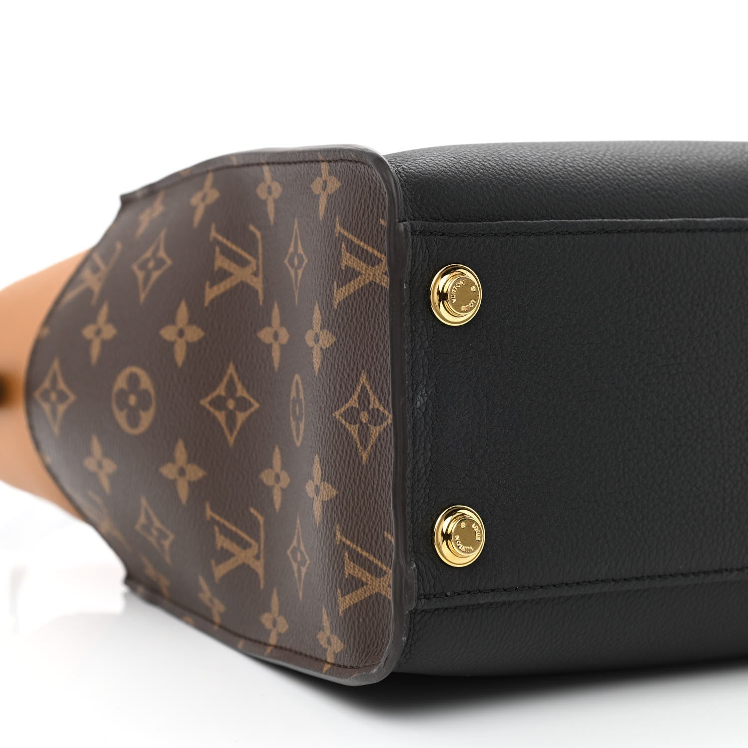 Louis Vuitton Calfskin Monogram On My Side Black 8 of 9