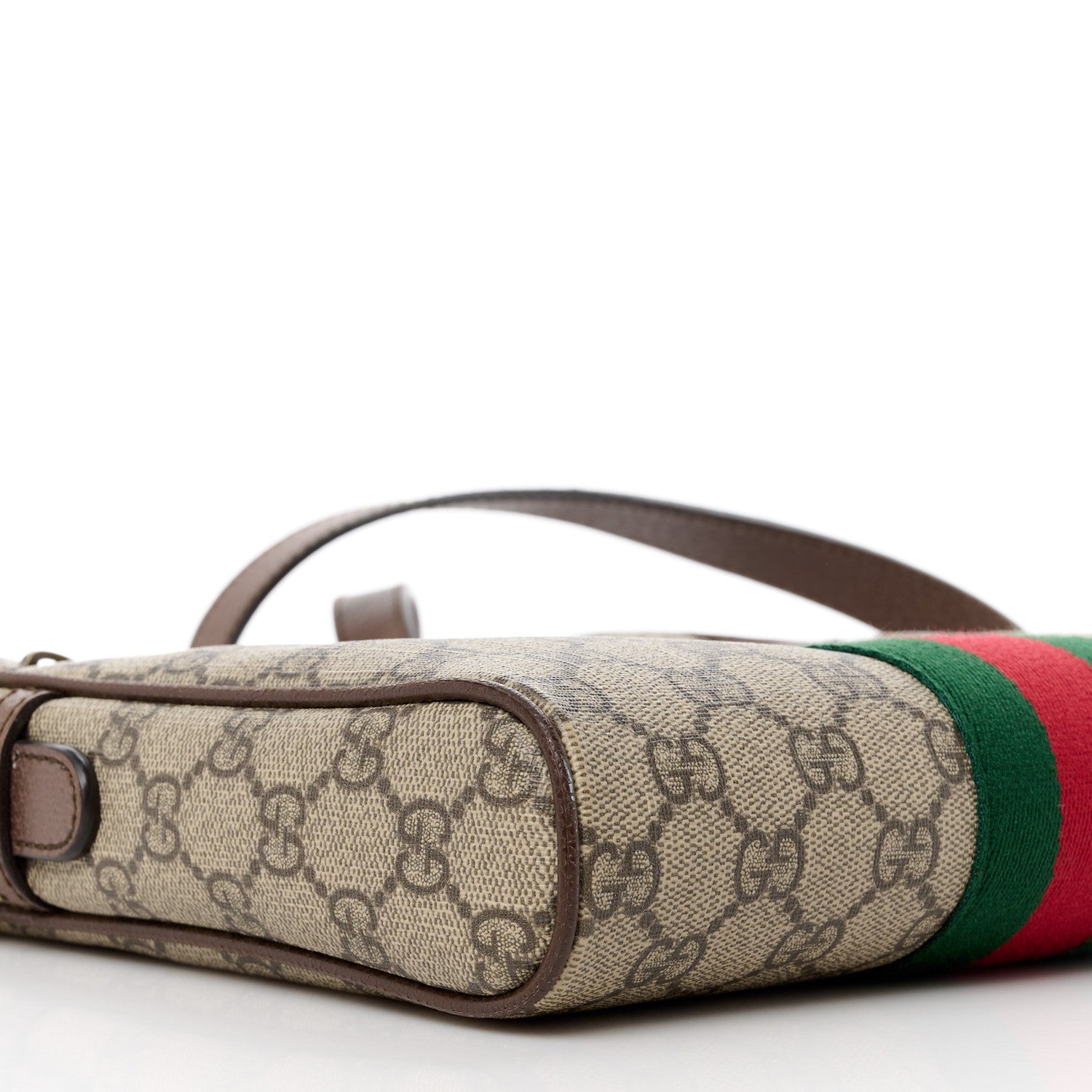 Gucci GG Supreme Monogram Web Small Ophidia Messenger Bag Brown 10 of 11