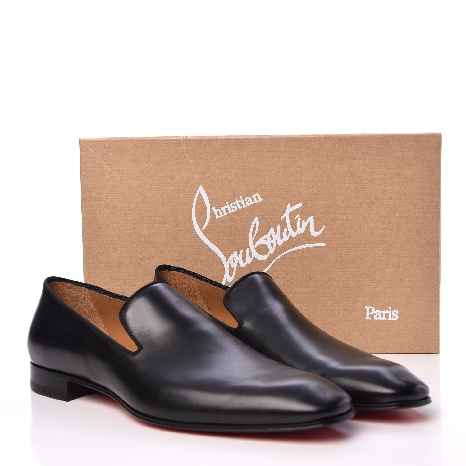 Christian Louboutin Mens Calfskin Dandelion Flat Loafers 42 Black 8 of 8