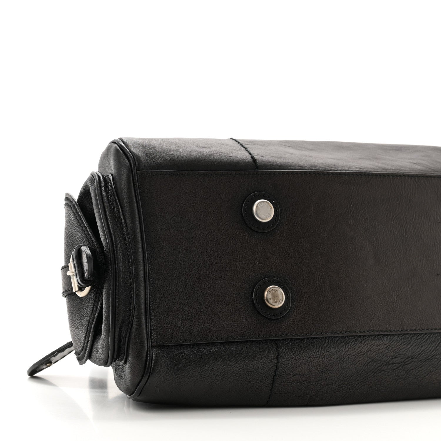 Christian Dior Calfskin My Dior Frame Pocket Satchel Black 8 of 9