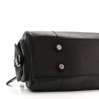 Christian Dior Calfskin My Dior Frame Pocket Satchel Black 8 of 9