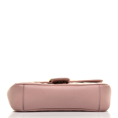 Gucci Calfskin Matelasse Small GG Marmont Shoulder Bag Perfect Pink 11 of 12