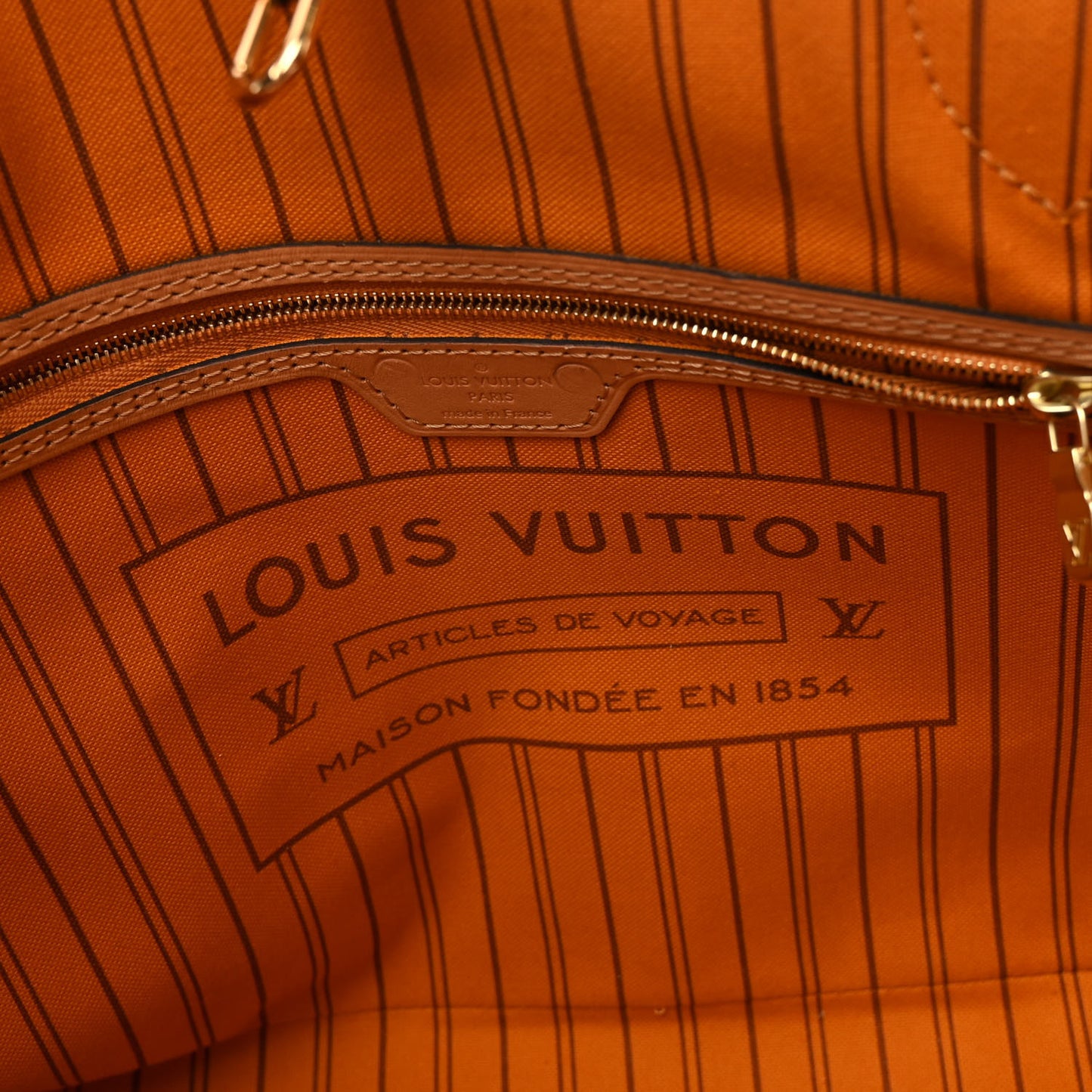 Damier Azur Braided Neverfull MM Orange