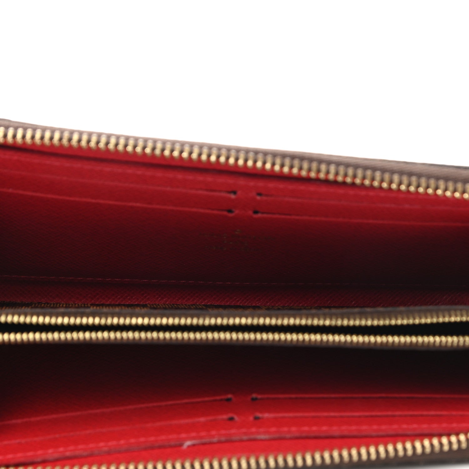 Louis Vuitton Damier Ebene Clemence Wallet Cherry 5 of 6