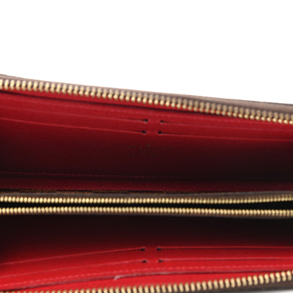 Louis Vuitton Damier Ebene Clemence Wallet Cherry 5 of 6