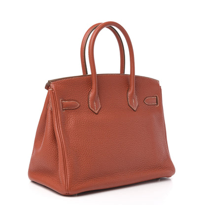 Hermes Taurillon Clemence Birkin 30 Sanguine 3 of 30