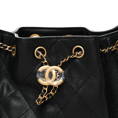 Chanel Caviar Quilted Mini Chanel 25 Handbag Black 8 of 11