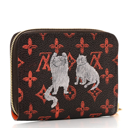 Louis Vuitton Catogram Zippy Coin Purse Marron 3 of 8