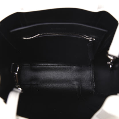 Balenciaga Smooth Calfskin Double Sided XXS Everyday Tote White Light Black 5 of 17