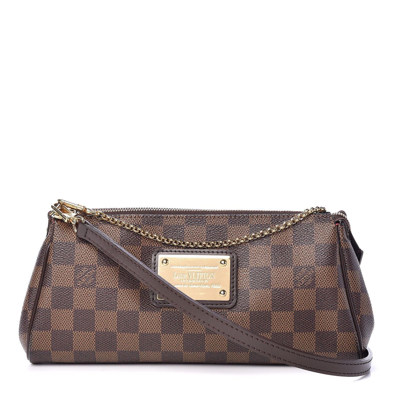 Louis Vuitton Damier Ebene Eva Clutch 1 of 10