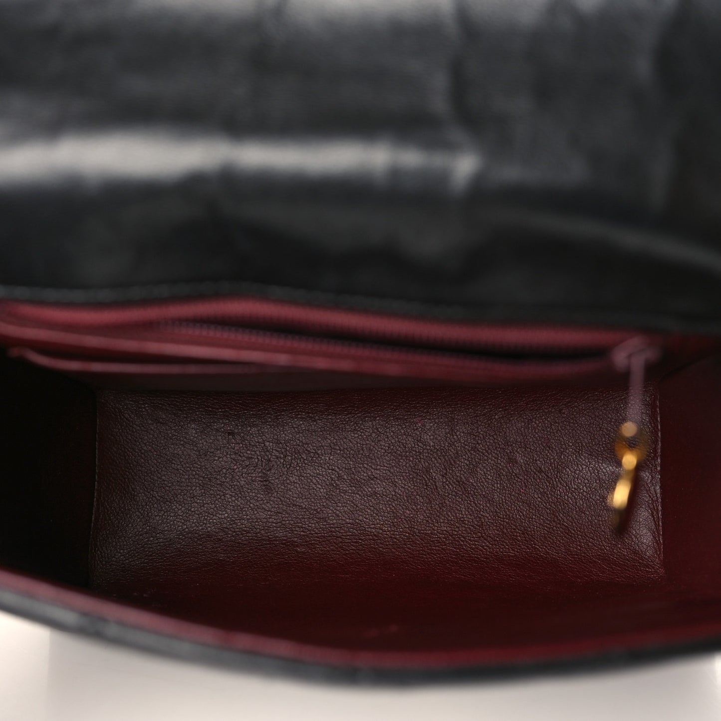 Lambskin Quilted CC Flap Shoulder Bag Black