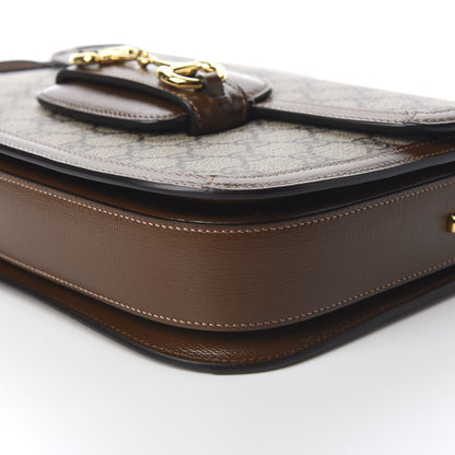 Gucci GG Supreme Monogram Horsebit 1955 Shoulder Bag Beige Brown Sugar 6 of 10