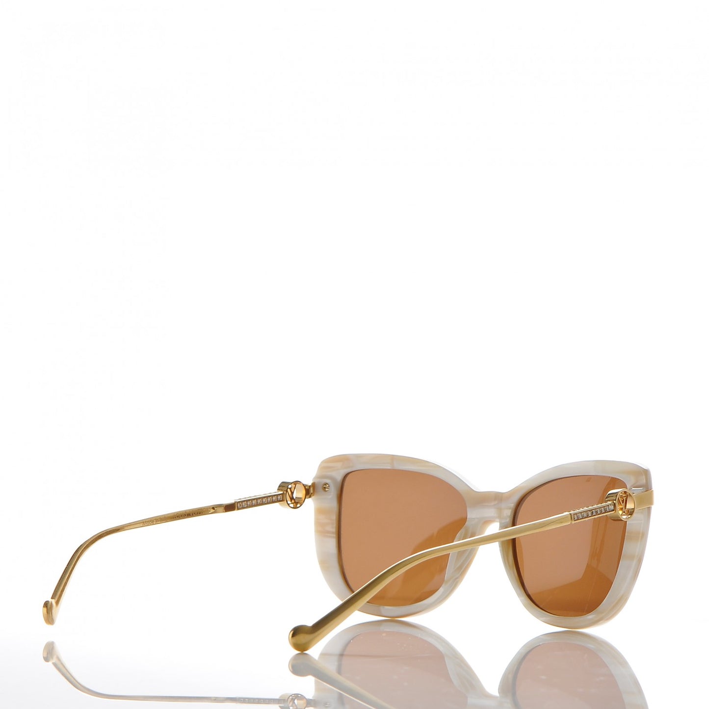Acetate Shiny Charlotte Sunglasses Z0874W Creme
