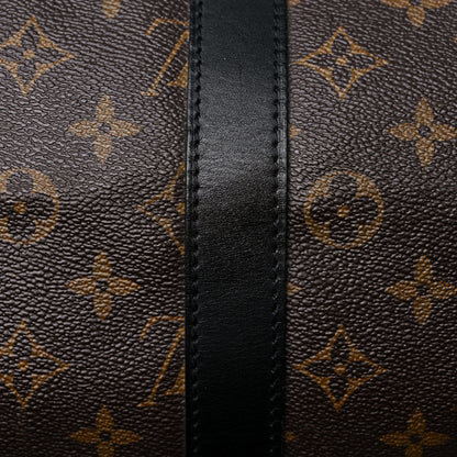 Louis Vuitton Monogram Macassar Keepall Bandouliere 55 15 of 22
