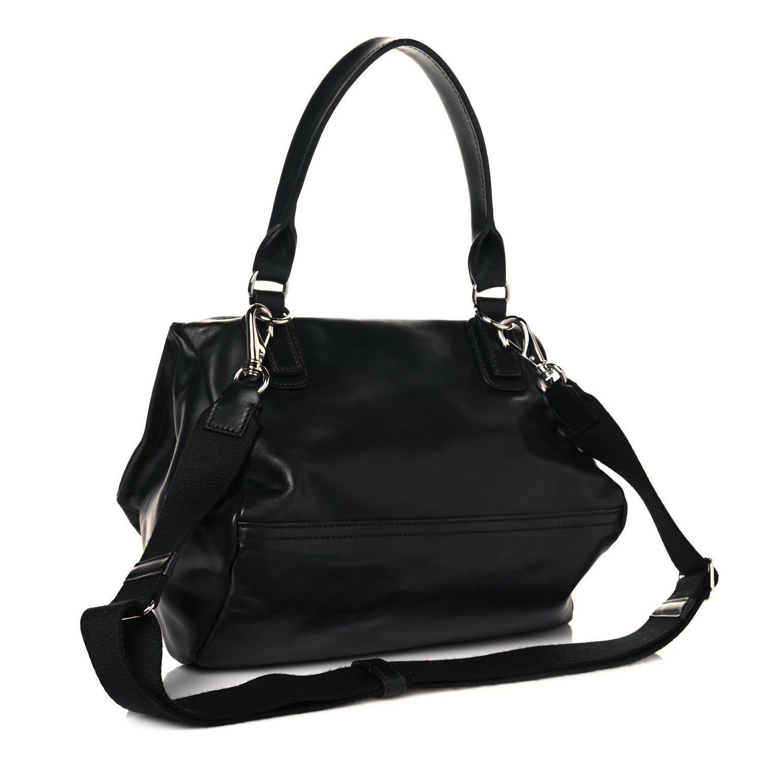 Givenchy Calfskin Small Pandora Logo Strap Black 3 of 14