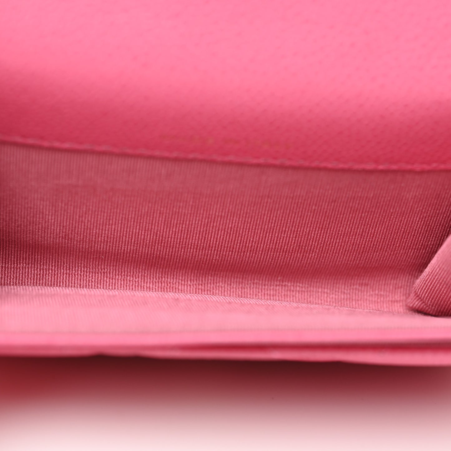 Caviar Quilted Flap Card Holder Pink