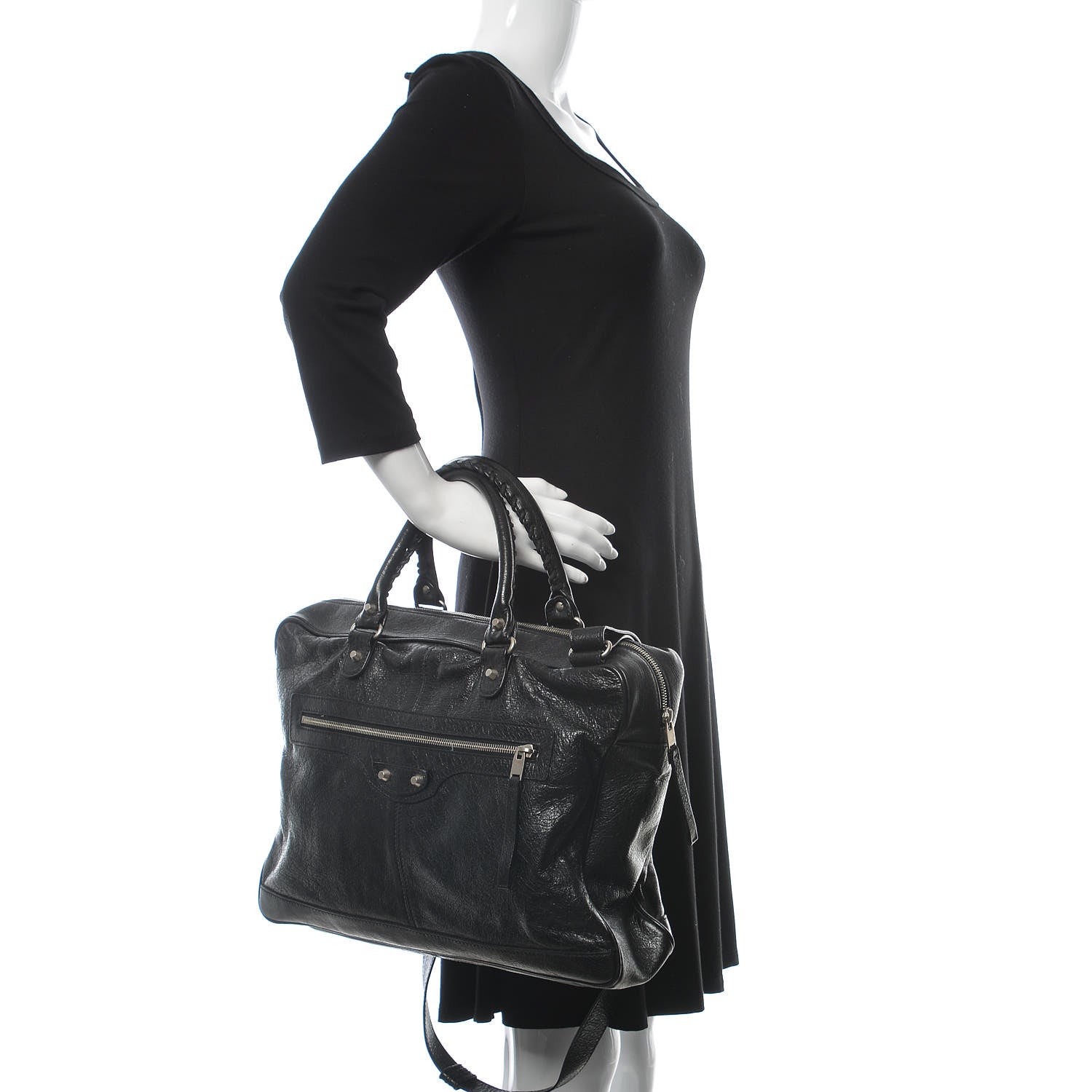 Balenciaga Agneau Classic Hardware Mini Folder Black 2 of 10