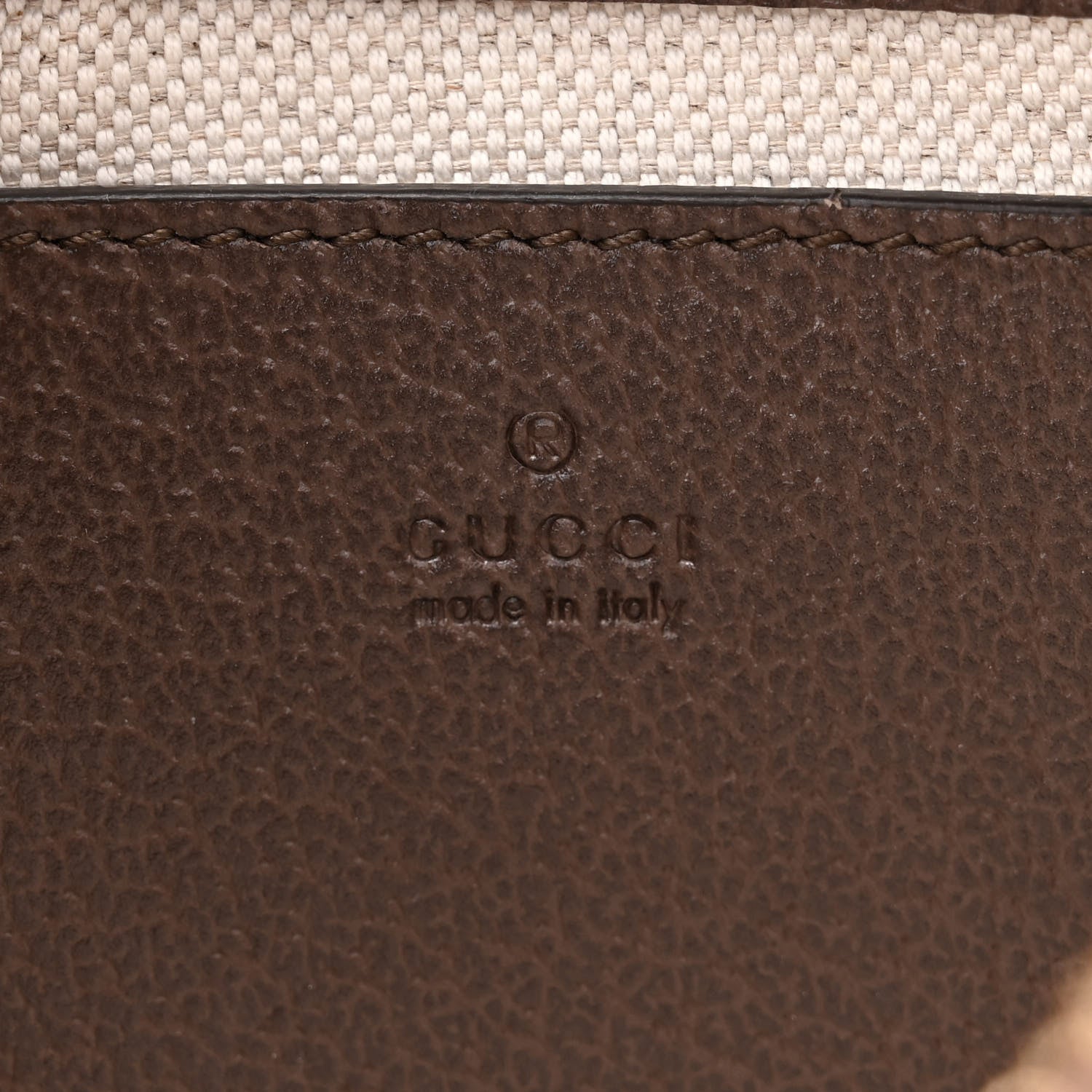 Gucci GG Supreme Monogram Textured Dollar Calfskin Mini Ophidia Chain Bag Beige Ebony 6 of 10