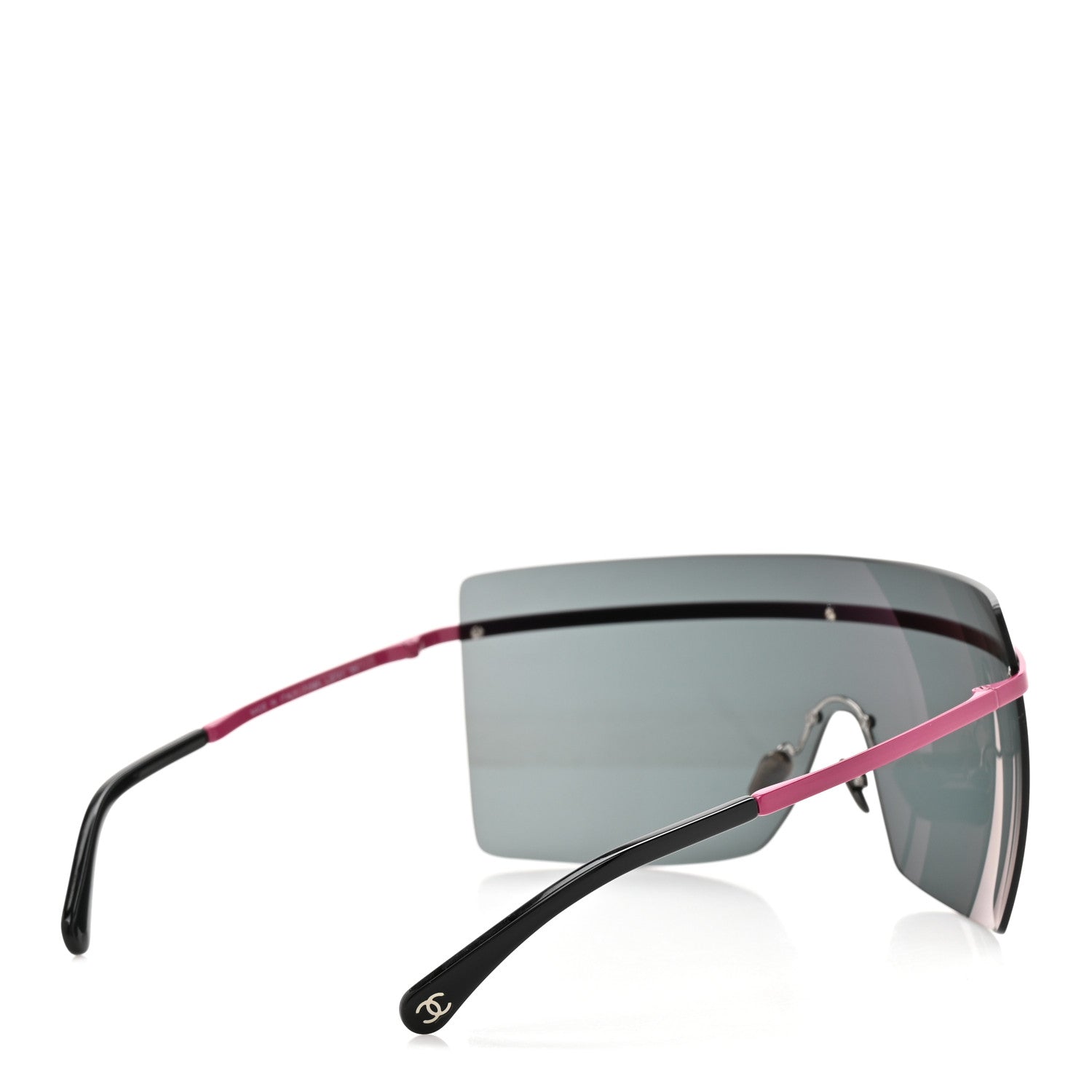 Chanel Metal Graphic Lines Shield Sunglasses 71586 Pink 4 of 8