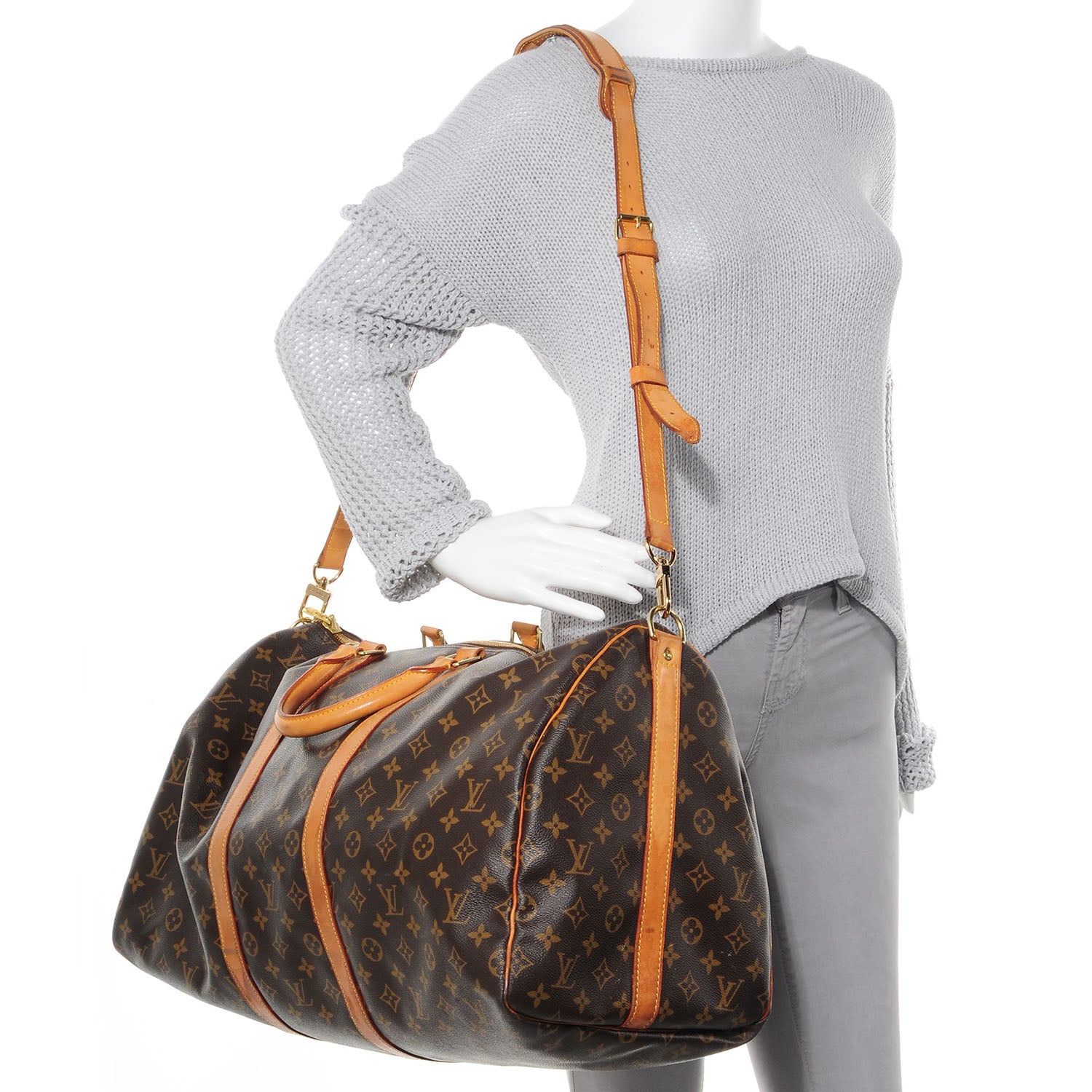 Louis Vuitton Monogram Keepall Bandouliere 55 2 of 14