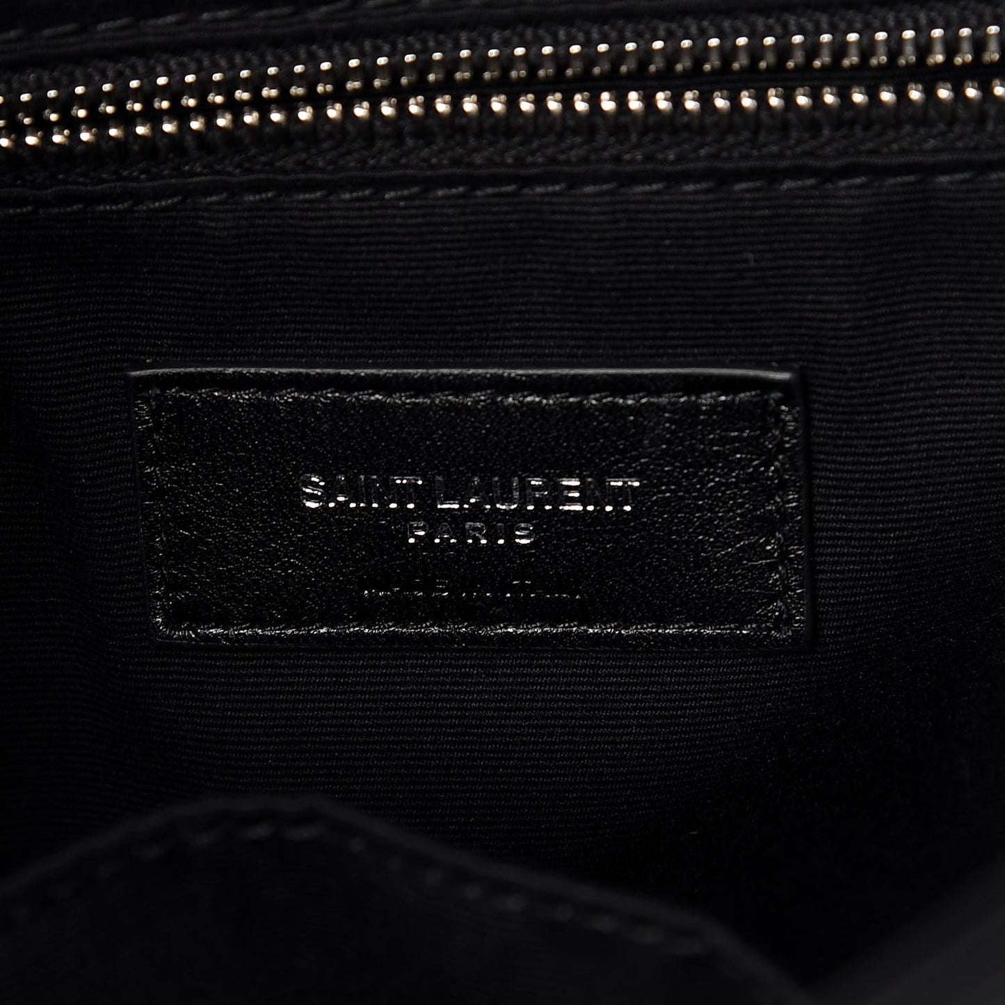 Calfskin Y Quilted Monogram Small Loulou Backpack Black