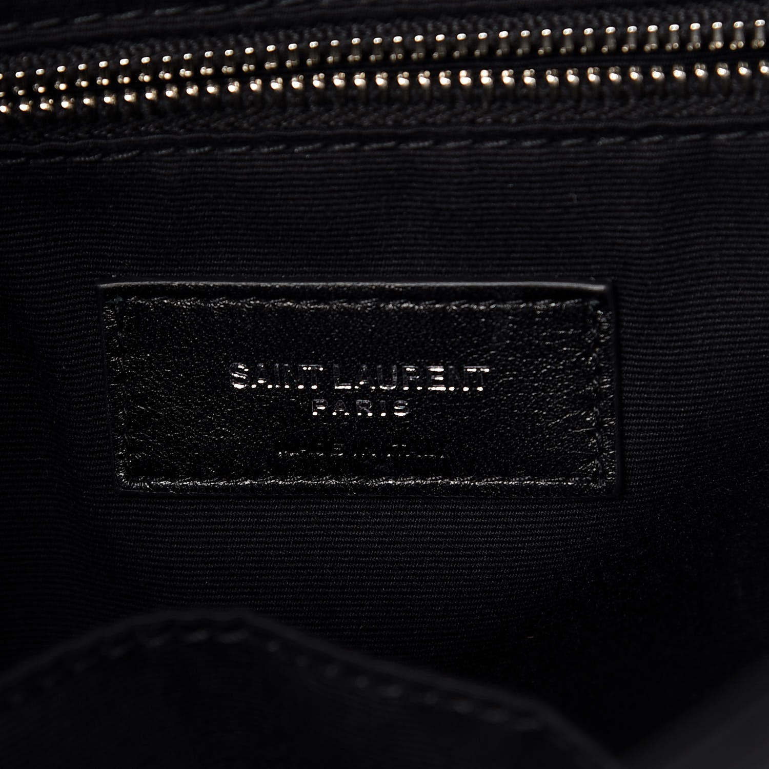 Saint Laurent Calfskin Y Quilted Monogram Small Loulou Backpack Black 7 of 10