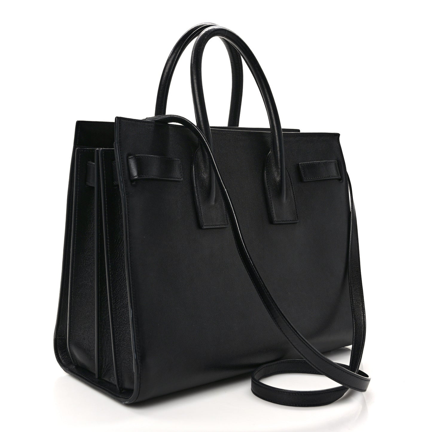 Calfskin Small Sac De Jour Black