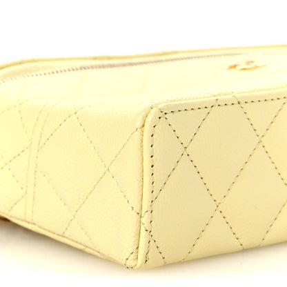 Chanel Caviar Quilted Trendy Handle Slim Vanity Light Yellow 9 of 11