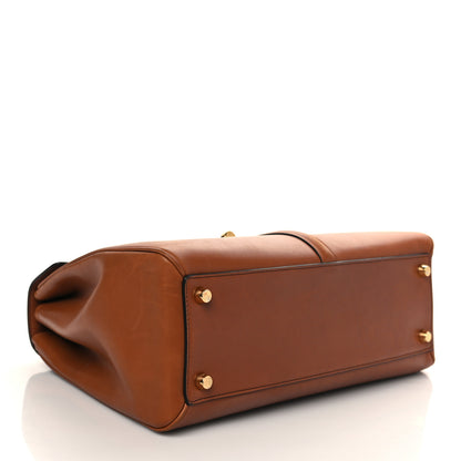 Celine Satinated Calfskin Medium 16 Top Handle Bag Tan 3 of 15