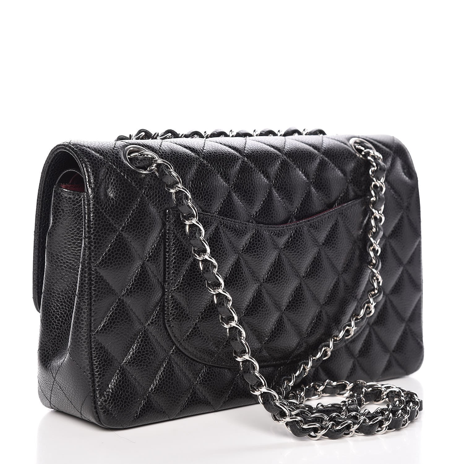 Chanel Caviar Quilted Medium Double Flap Black 3 of 10