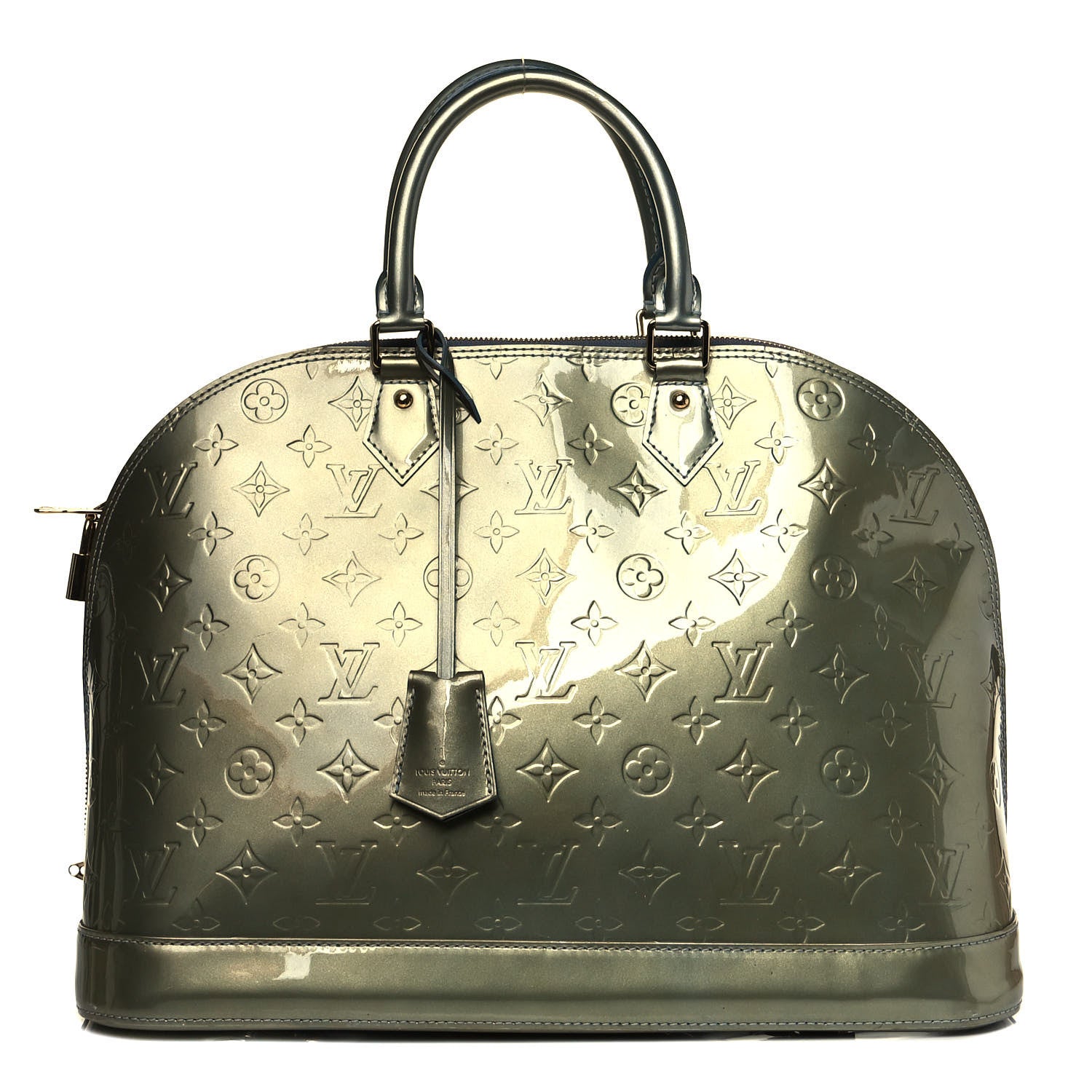 Louis Vuitton Vernis Alma MM Givre 1 of 8