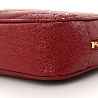 Saint Laurent Grain De Poudre Matelasse Monogram Mini Lou Camera Bag Opyum Red 10 of 10