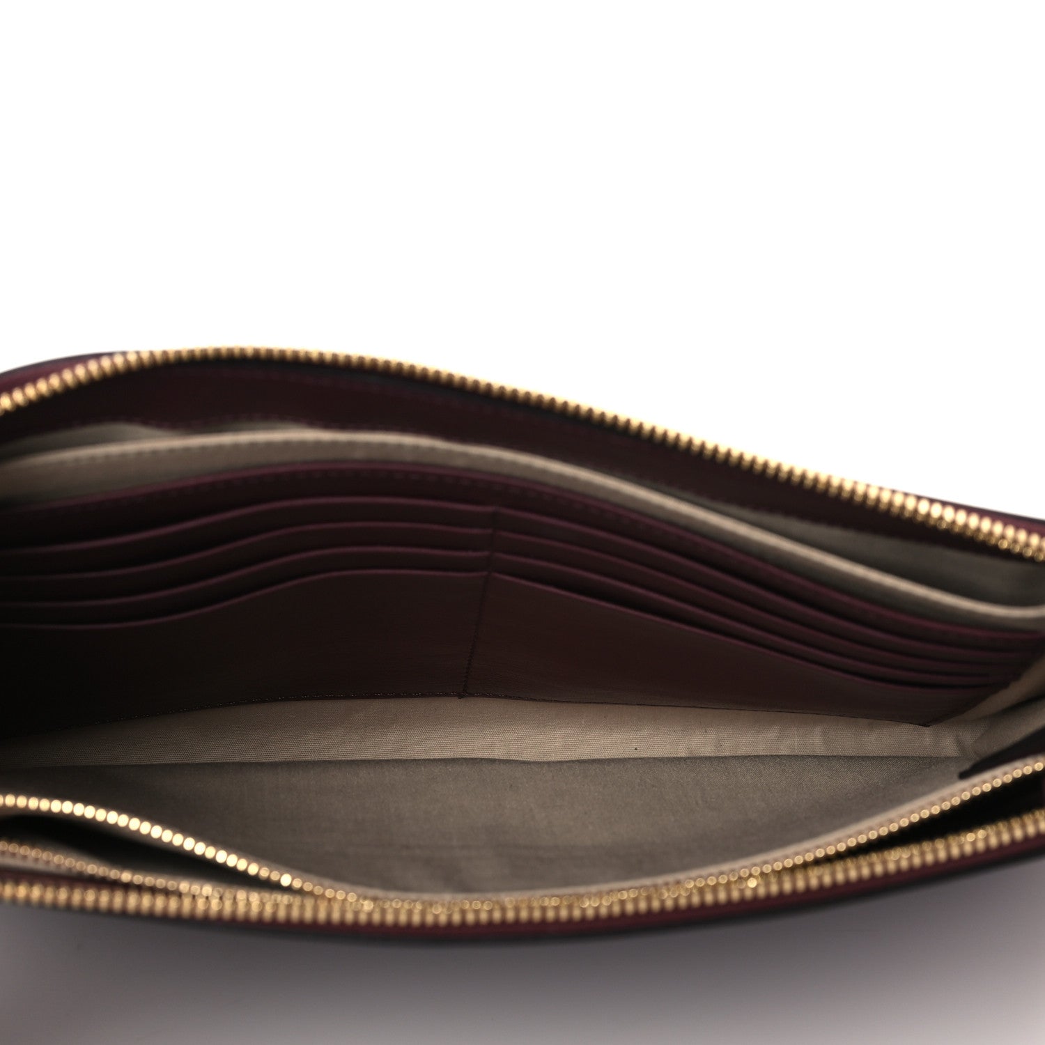 Chloe Calfskin Alphabet Flat Pouch Clutch Purple 5 of 9