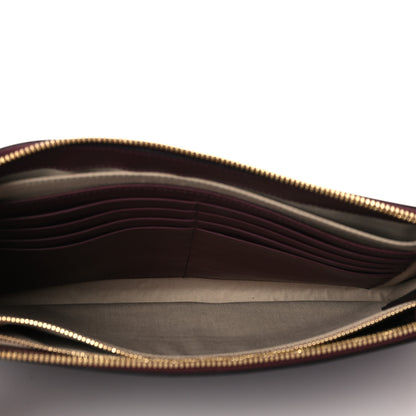 Chloe Calfskin Alphabet Flat Pouch Clutch Purple 5 of 9